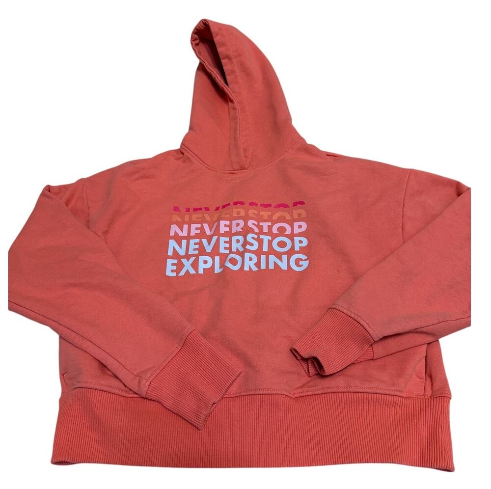 The North Face Never Stop Exploring Hoodie - Peach/Orange - Size Small
